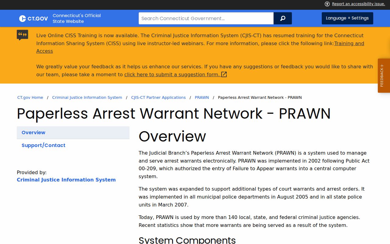 New Britain County warrants in Connecticut PRAWN