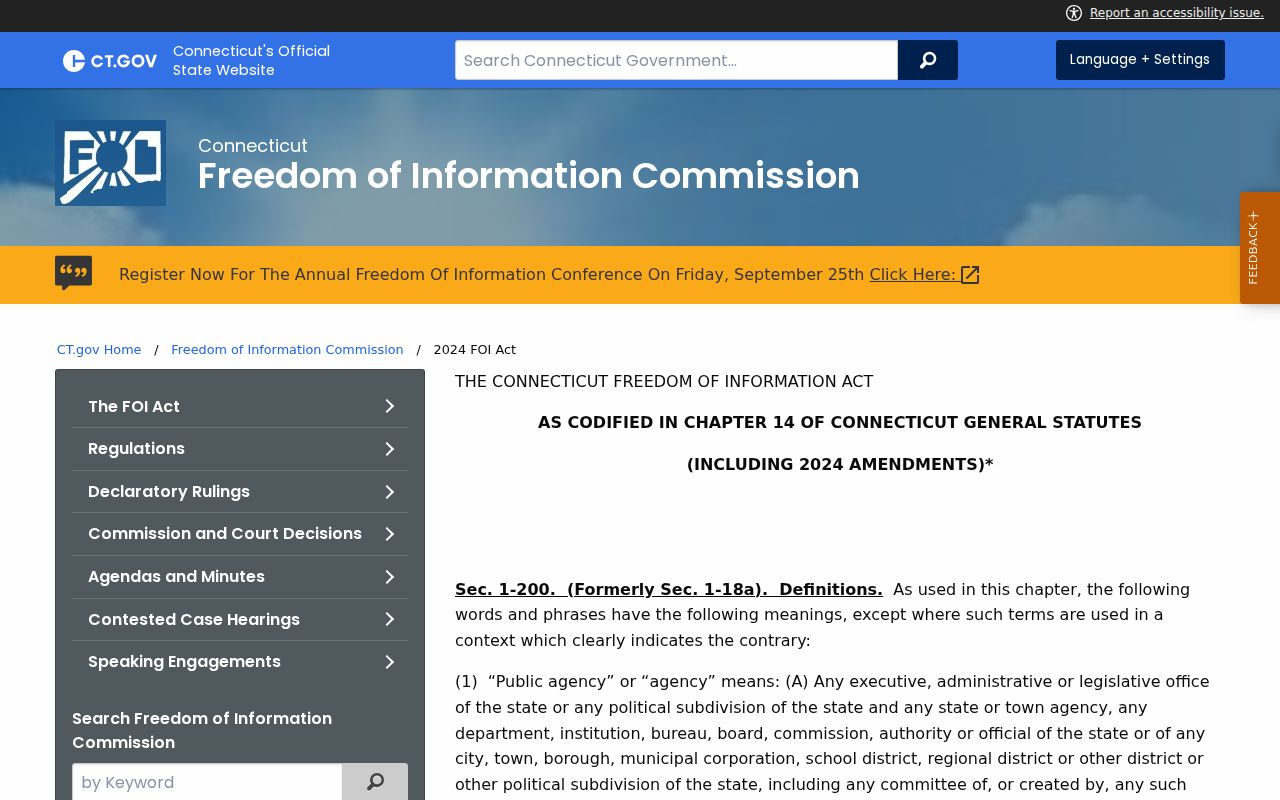 Connecticut FOIA access to New Britain municipal warrant records