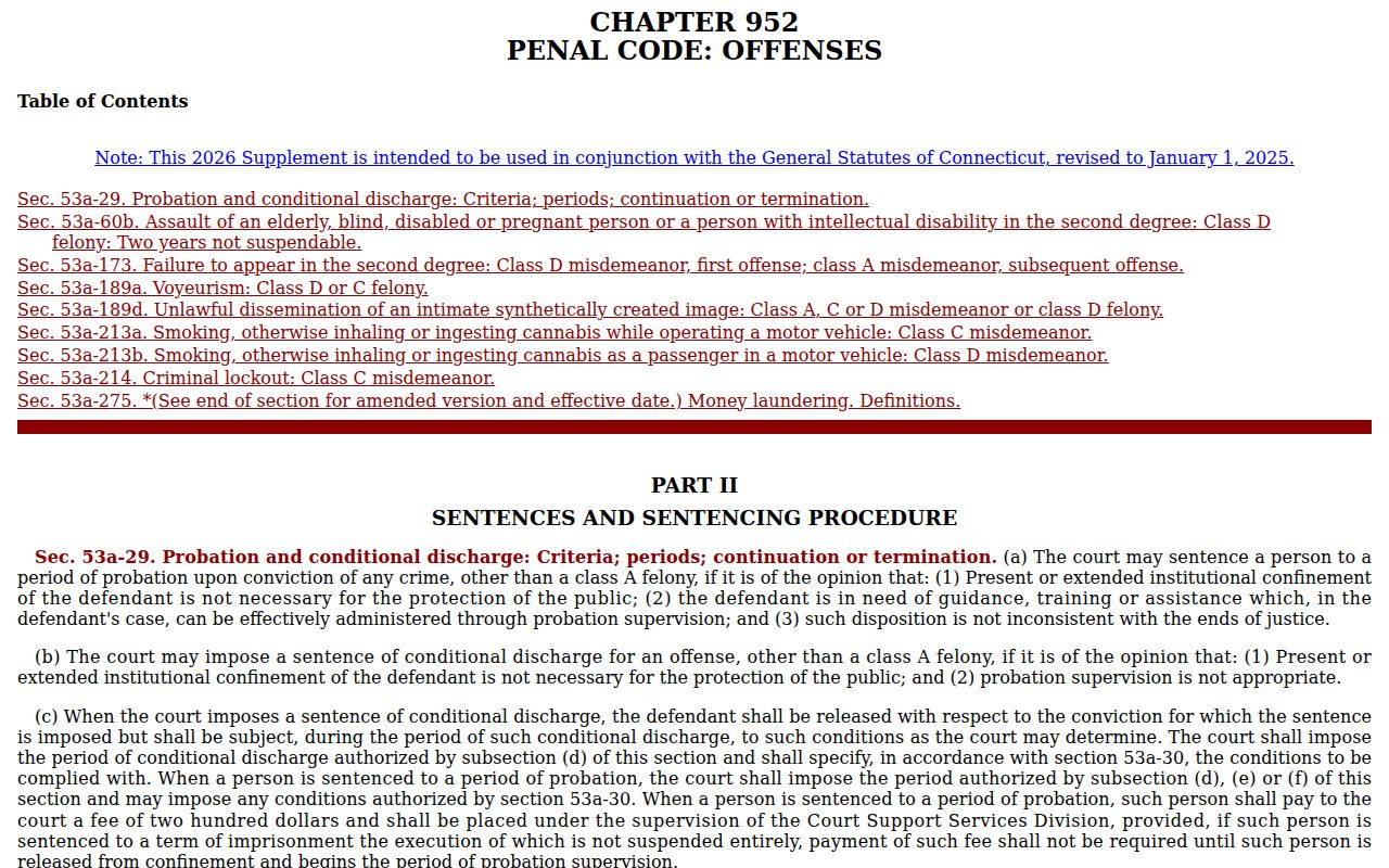 Current Connecticut failure-to-appear law relevant to New Britain warrants